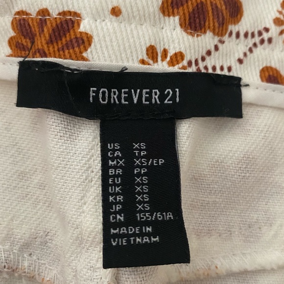 Forever21 Cute Mini Skirt Floral XS - Picture 2 of 4